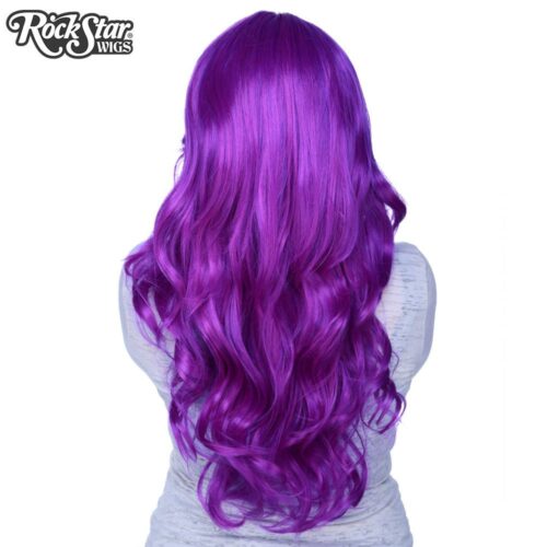 perruque violette farrah de dos